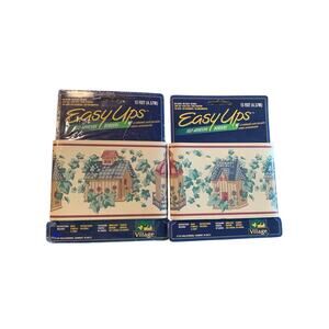 2 Easy Ups Self Adhesive Wallpaper Border 15 Feet Vines Country Cottage Village